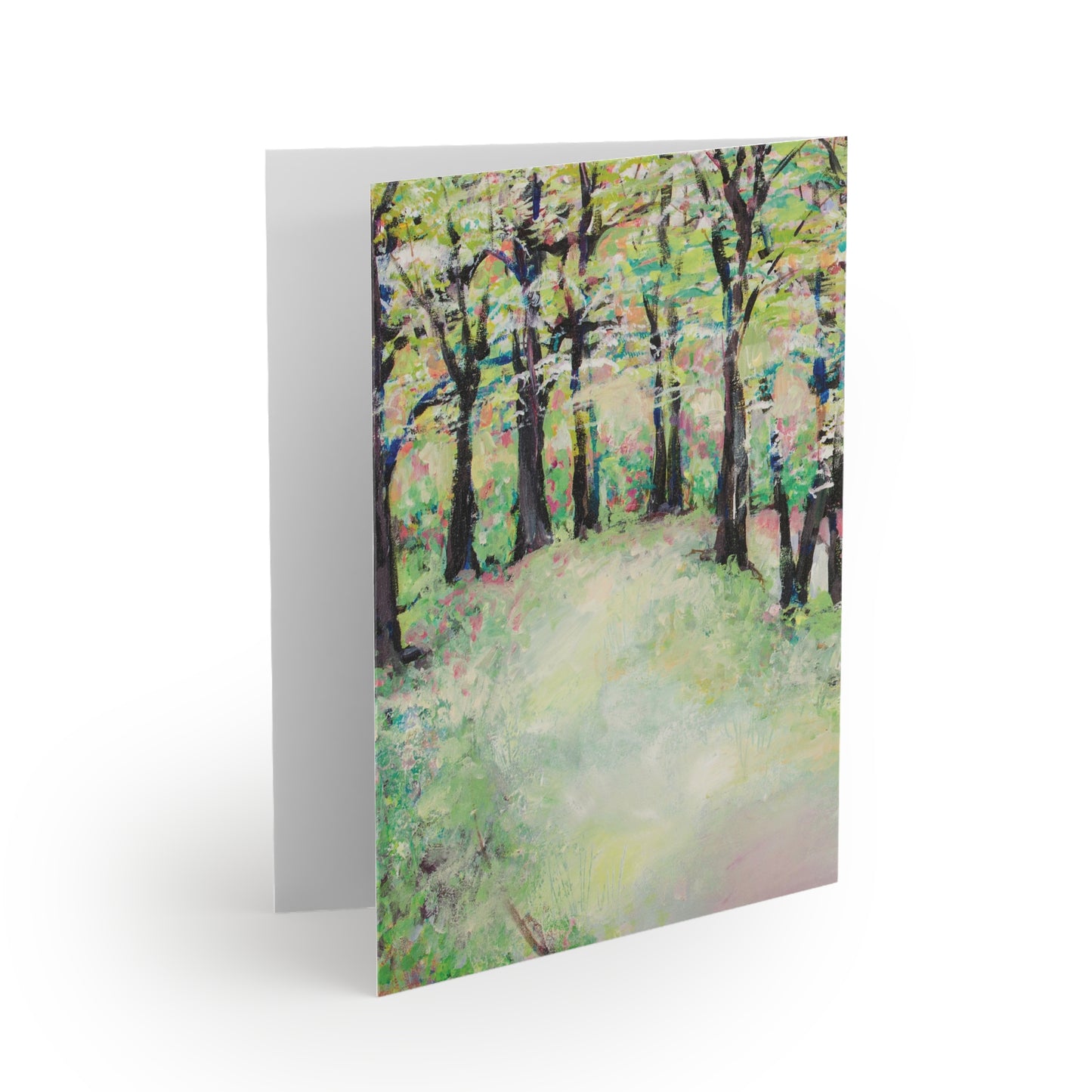Landscape Park Contemporary Art Print Greeting Card Multi Pack - Bottom Of Reynolda - Leslie Karpinski