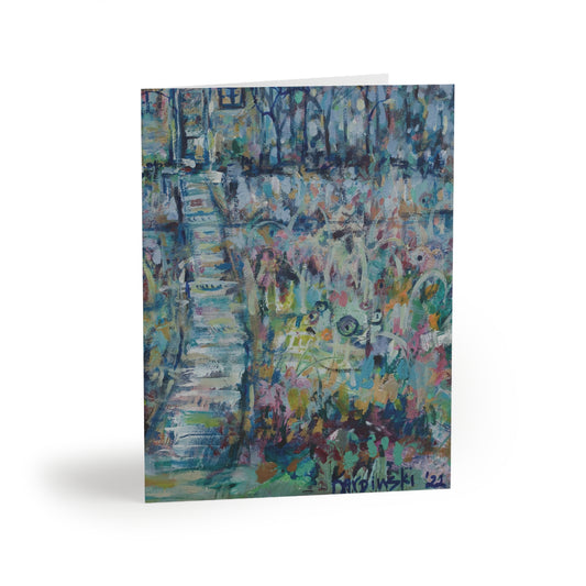 Landscape Tree Art Print Greeting Card Multi Pack - Climbing to A Higher Place - Leslie Karpinski