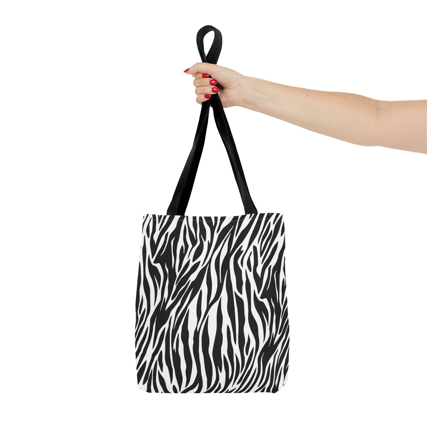 Zebra Animal Print Canvas Tote Bag Reusable Shopping Bag - Saiko Studio