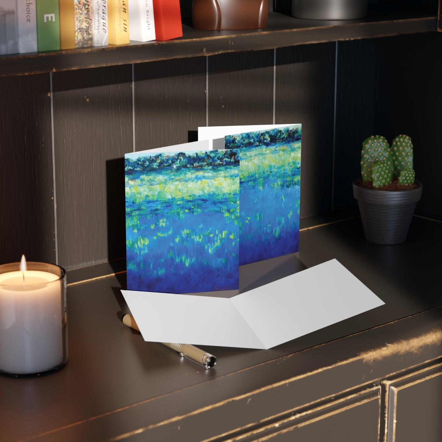 Waterscape Artist Nature Greeting Card Multi Pack - Waters Edge by Leslie Karpinski
