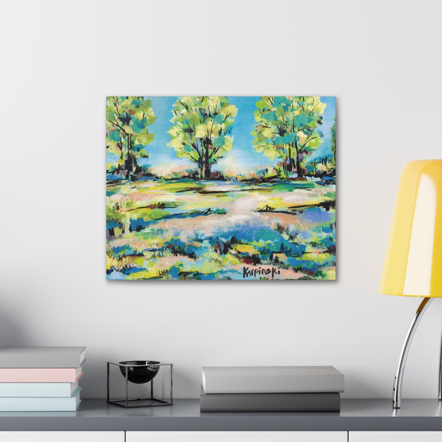 Park Landscape Canvas Art Fine Art Print North Carolina Artist - Tanglewood Tree Line by Leslie Karpinski