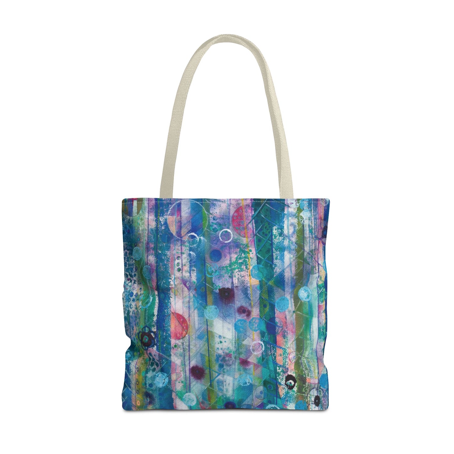 Abstract Art Tote Bag Canvas Shopping Bag - Dreaming Trees by Leslie Karpinski