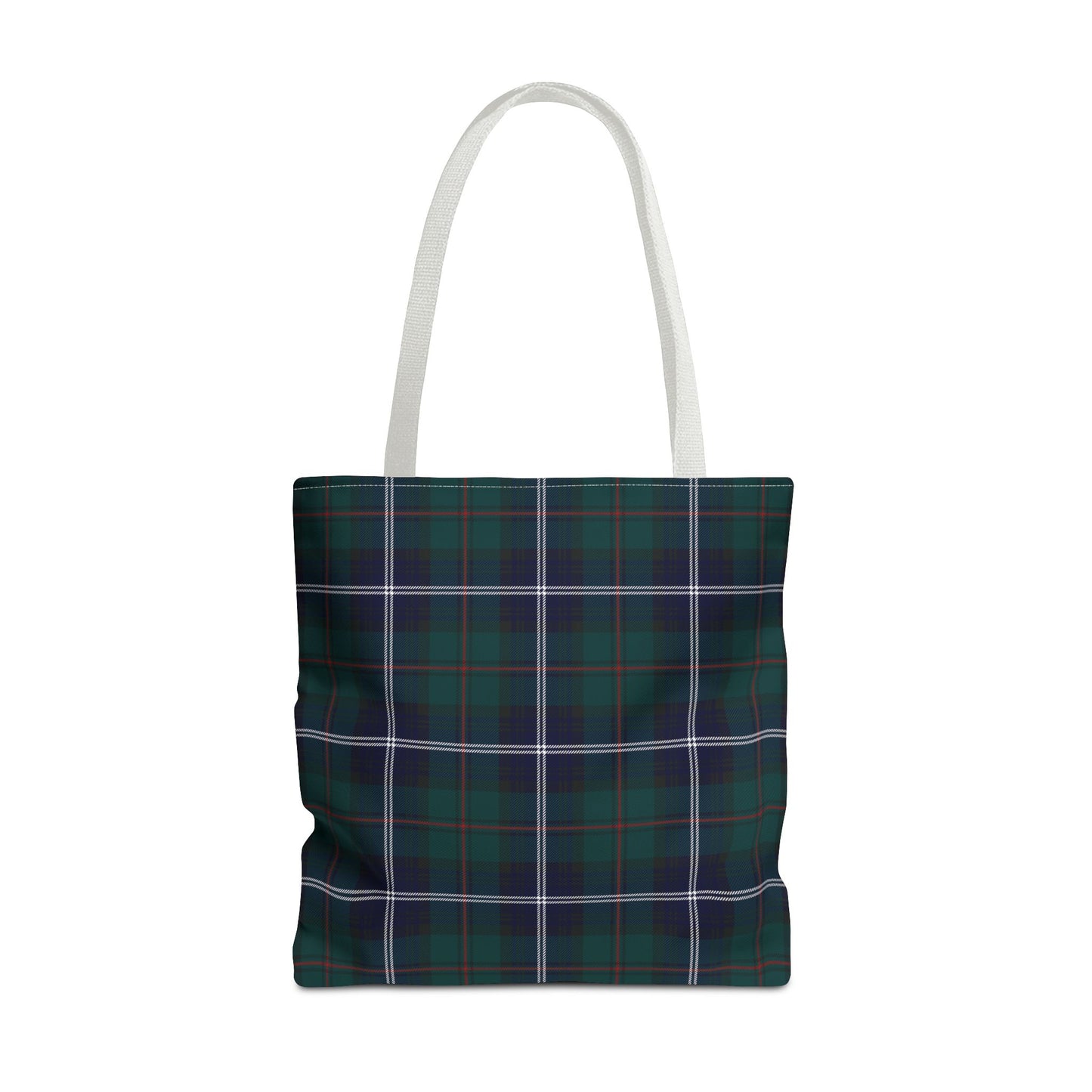 Custom Tartan Plaid Tote Bag Personalized Reusable Shopping Bag - Saiko Studio
