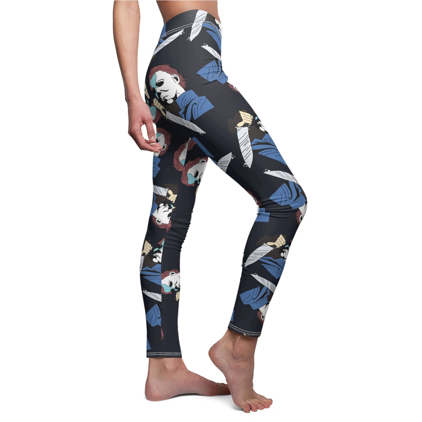 Halloween Michael Myers Womens Horror Movie Leggings - Saiko Studio