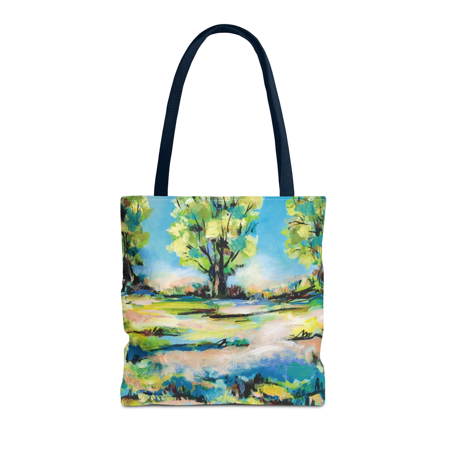 Tree Nature Landscape Art Tote Bag Canvas Shopping Bag - Tanglewood Tree Line - Leslie Karpinski