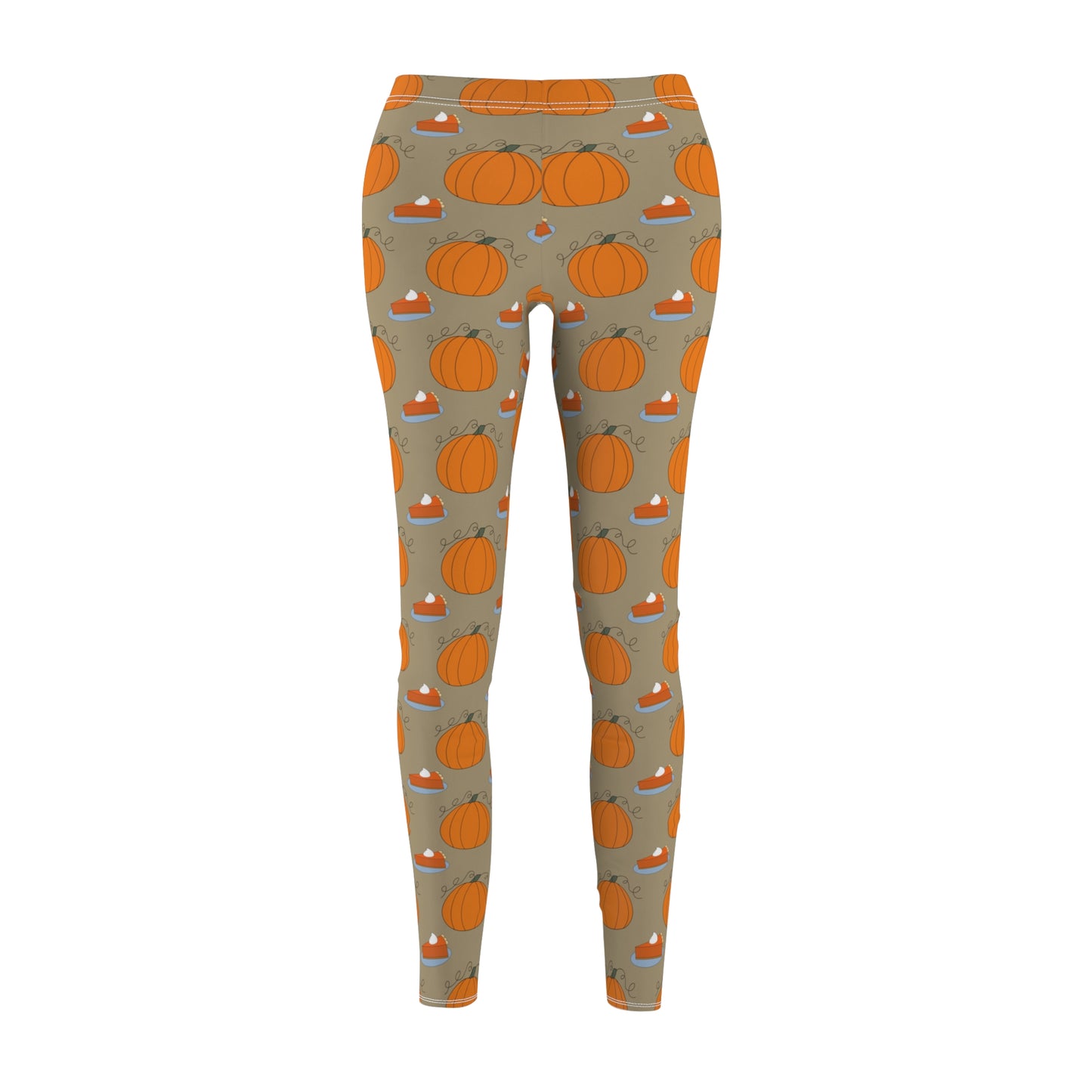 Pumpkin Fall Womens Thanksgiving Leggings Yoga Pants - Saiko Studio