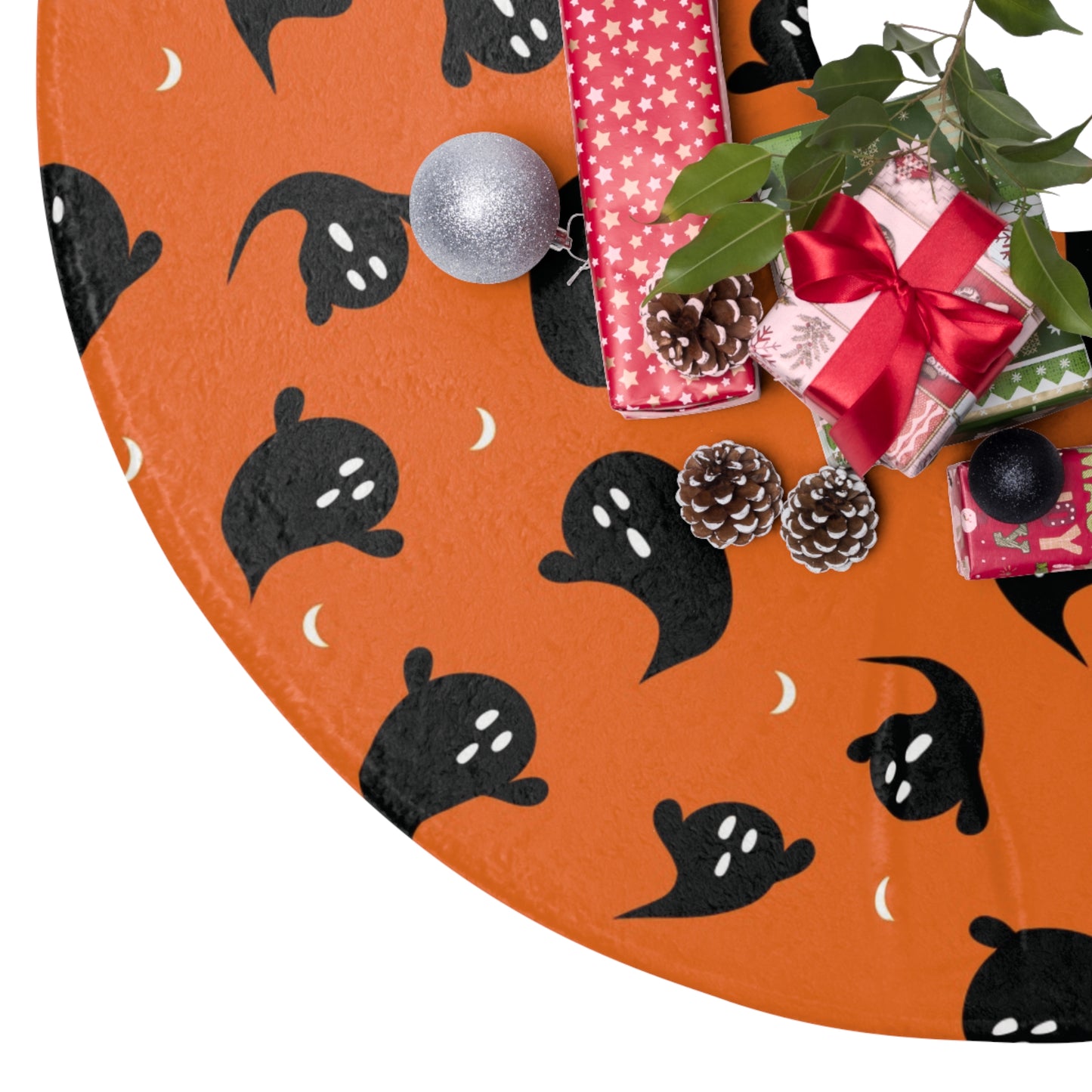 Halloween Ghost Tree Skirt Halloween Decoration - Saiko Studio