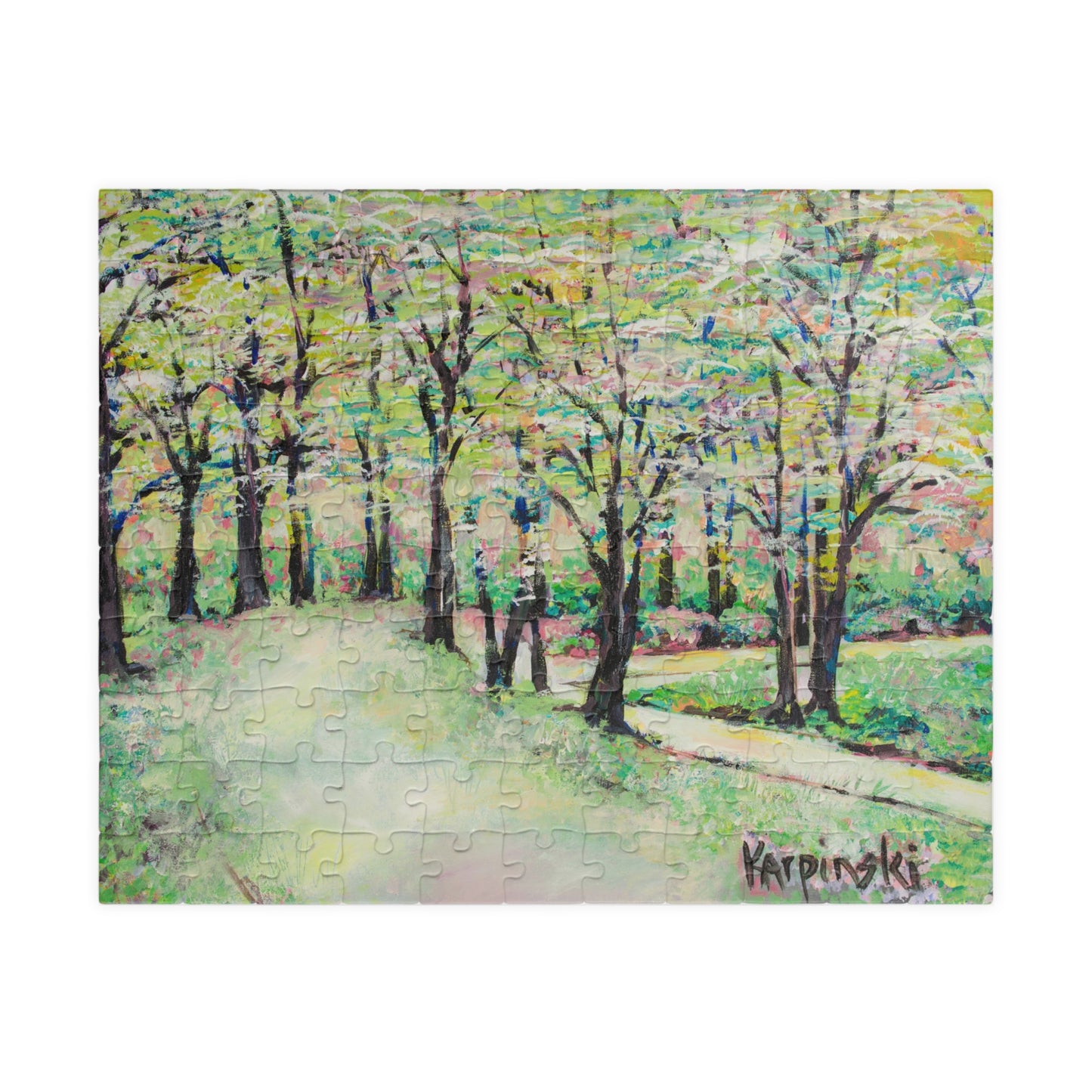 Landscape Nature Spring Art Jigsaw Puzzle - Bottom of Reynolda Leslie Karpinski