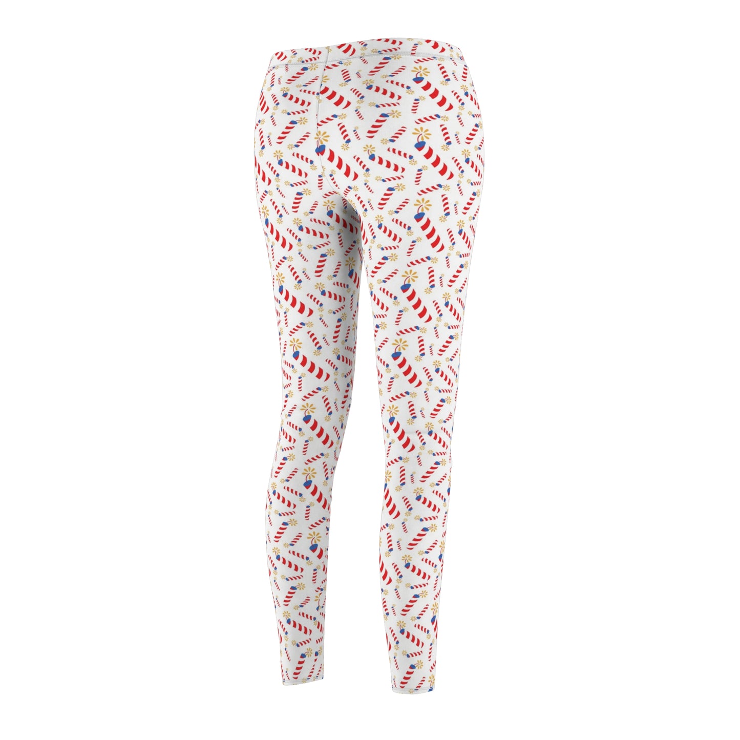 Fireworks 4th of July Womens Leggings Stretch Yoga Pants - Saiko Studio