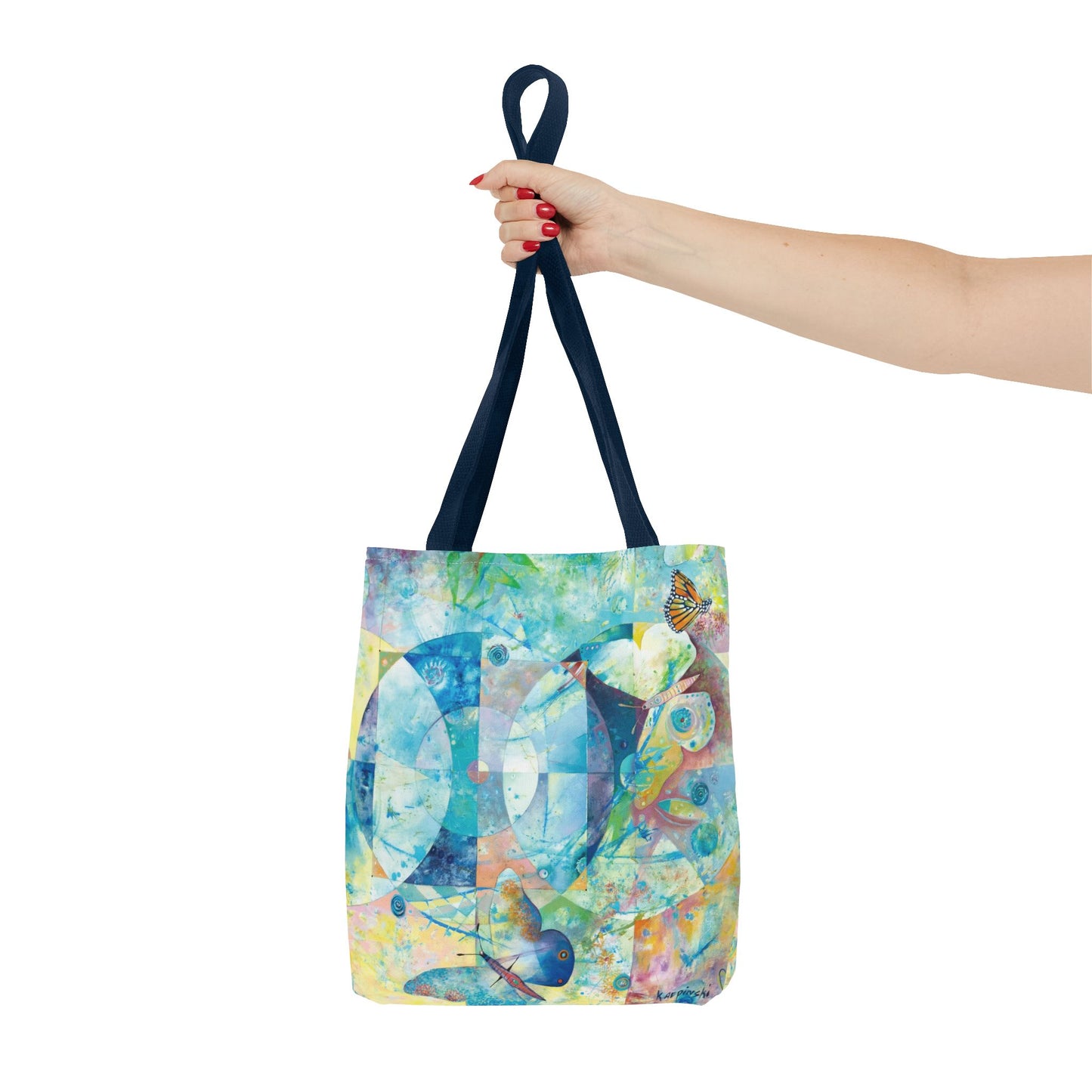 Butterfly Art Tote Bag Canvas Shopping Bag - Wings of Butterflies by Leslie Karpinski