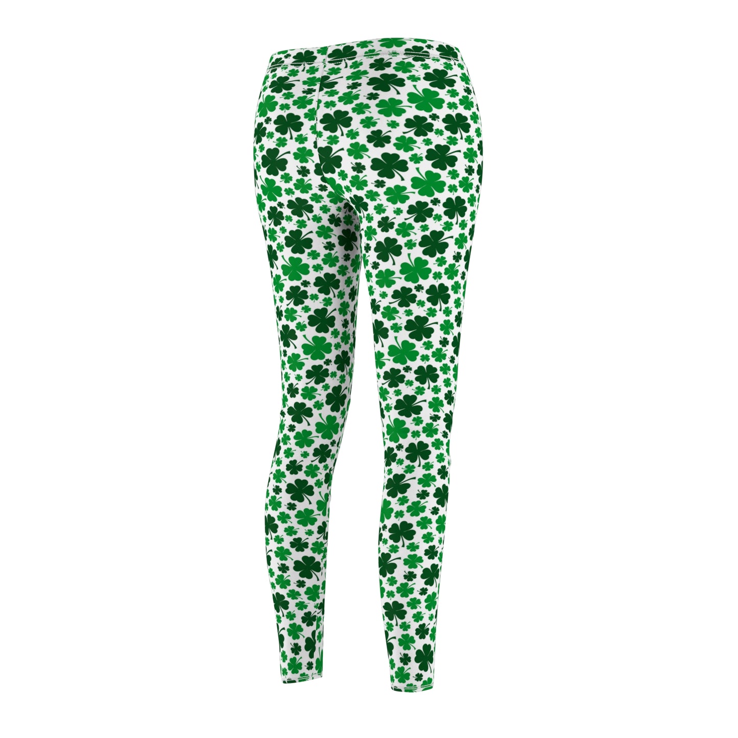 Shamrock Womens St Patricks Day Clover Leggings Yoga Pants - Saiko Studio