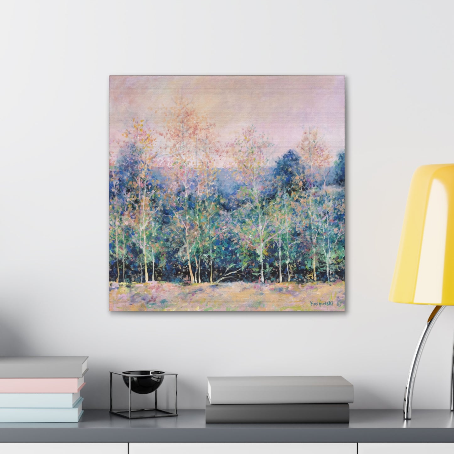 Nature Tree Landscape Canvas Art - Symphony of Trees by Leslie Karpinski