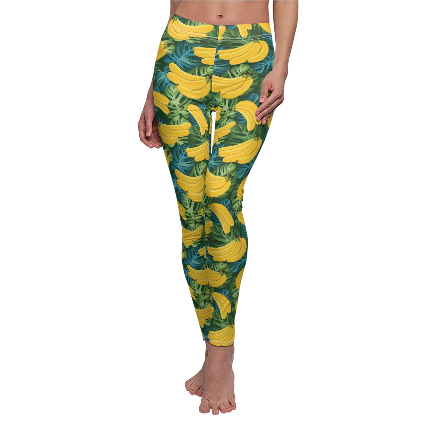 Banana Womens Leggings Fruit Stretch Yoga Pants - Saiko Studio