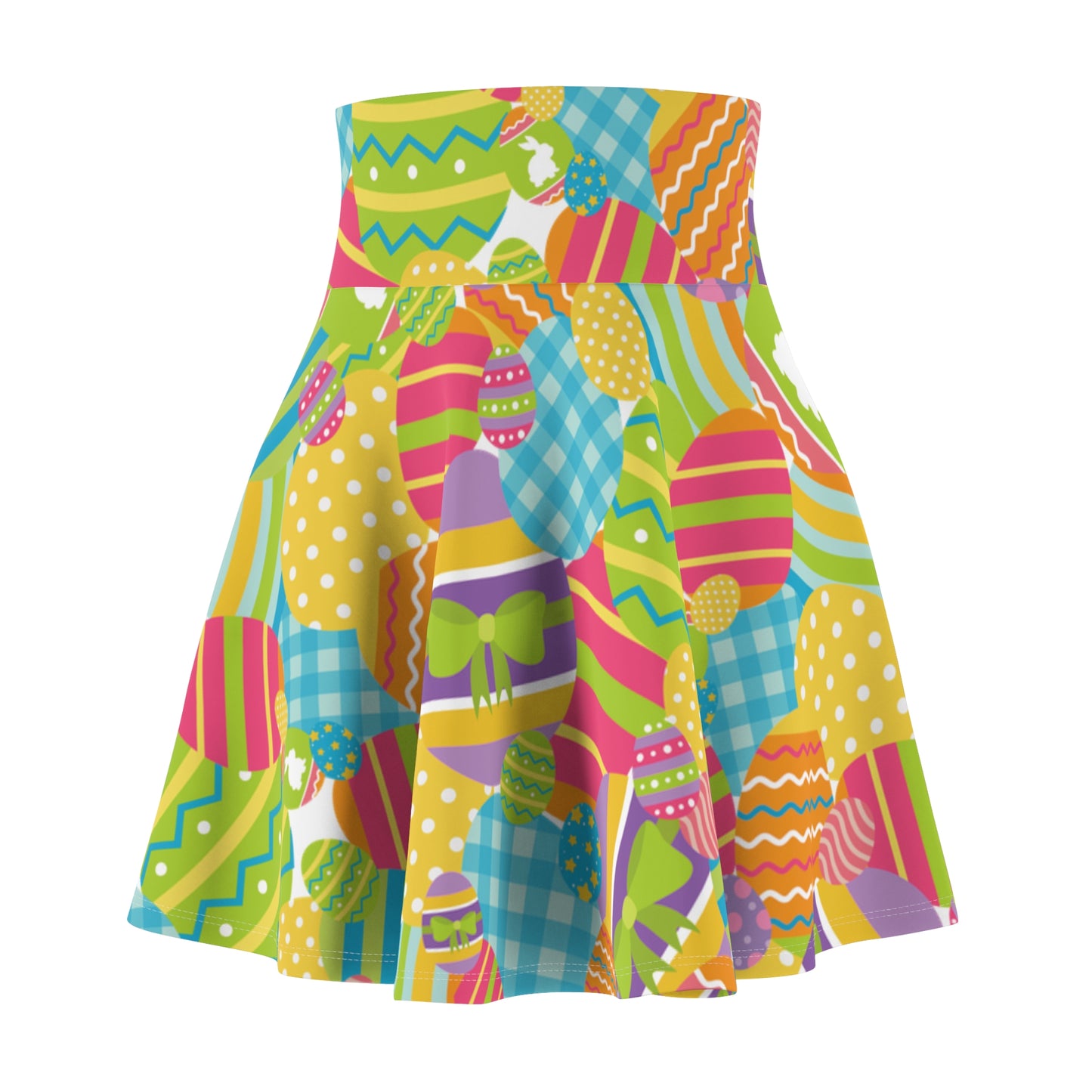 Easter Egg Colorful Skater Womens Skirt - Saiko Studio