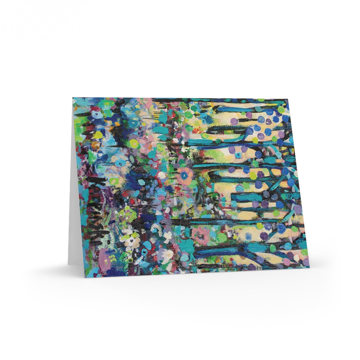 Colorful Tree Landscape Art Nature Greeting Card Multi Pack - Circle of Tree - Leslie Karpinski