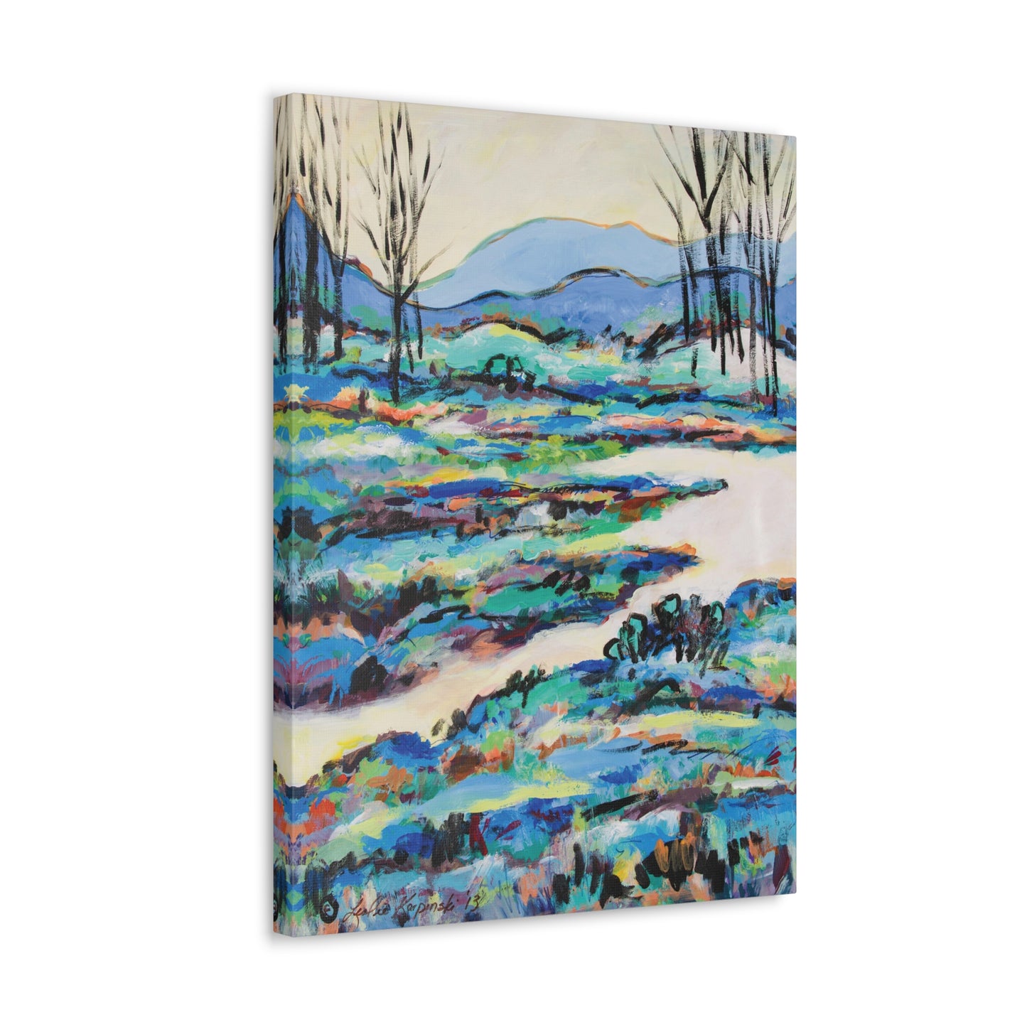 River Nature Canvas Art Print Artwork Landscape - Flow of the Yadkin by Leslie Karpinski