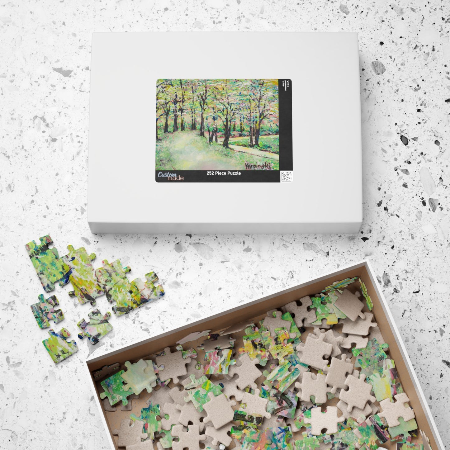 Landscape Nature Spring Art Jigsaw Puzzle - Bottom of Reynolda Leslie Karpinski