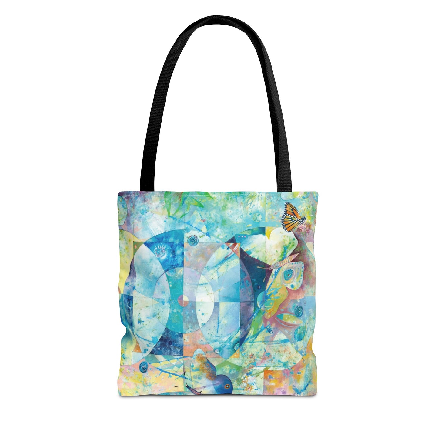 Butterfly Art Tote Bag Canvas Shopping Bag - Wings of Butterflies by Leslie Karpinski