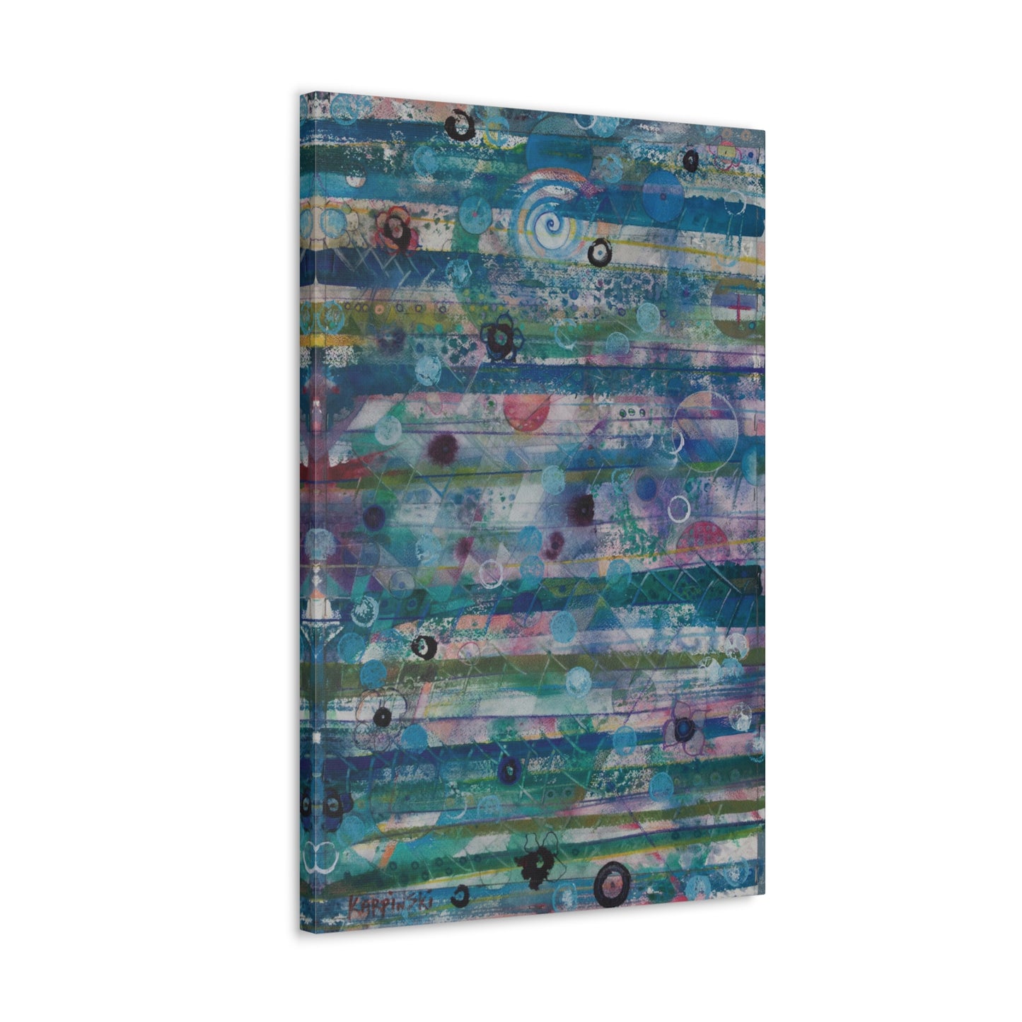 Abstract Canvas Wall Art Print Wall Decor - Celestial Sky by Leslie Karpinski