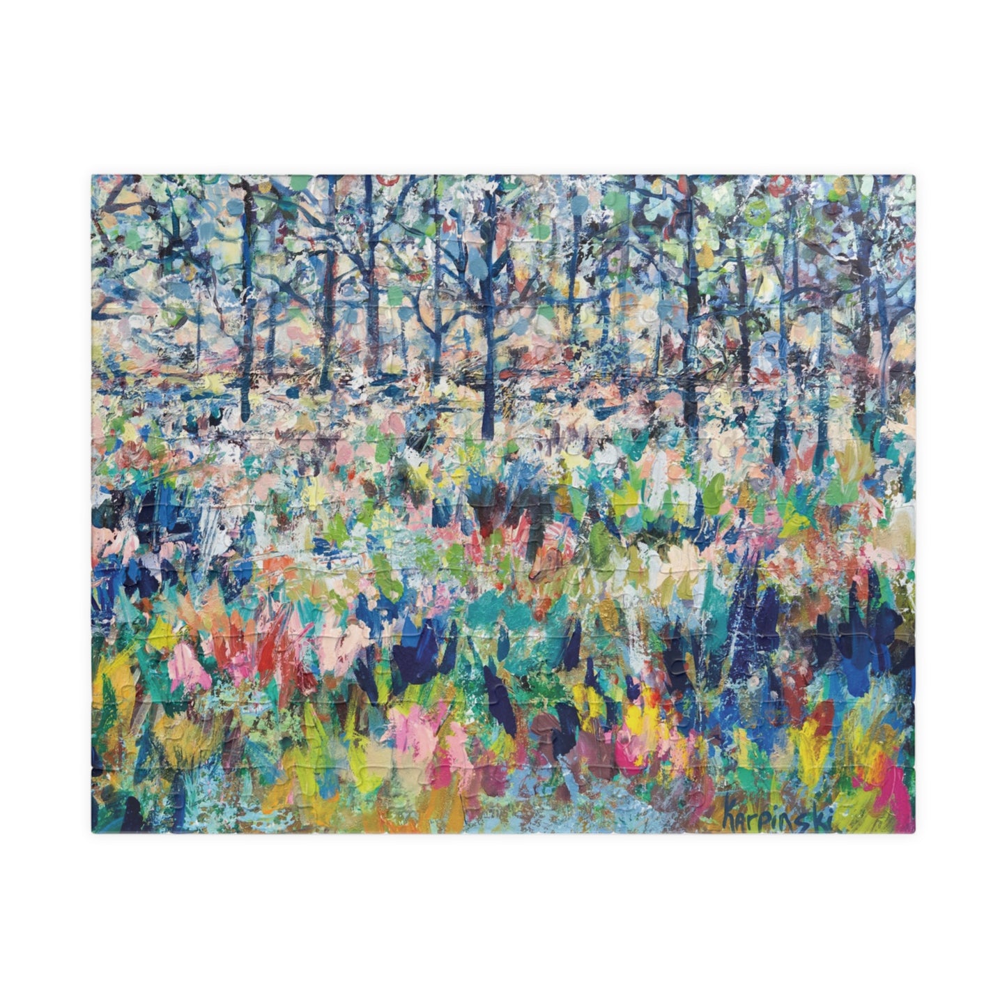 Colorful Landscape Nature Art Adult Wood Jigsaw Puzzle - Healing From The Storm Leslie Karpinski
