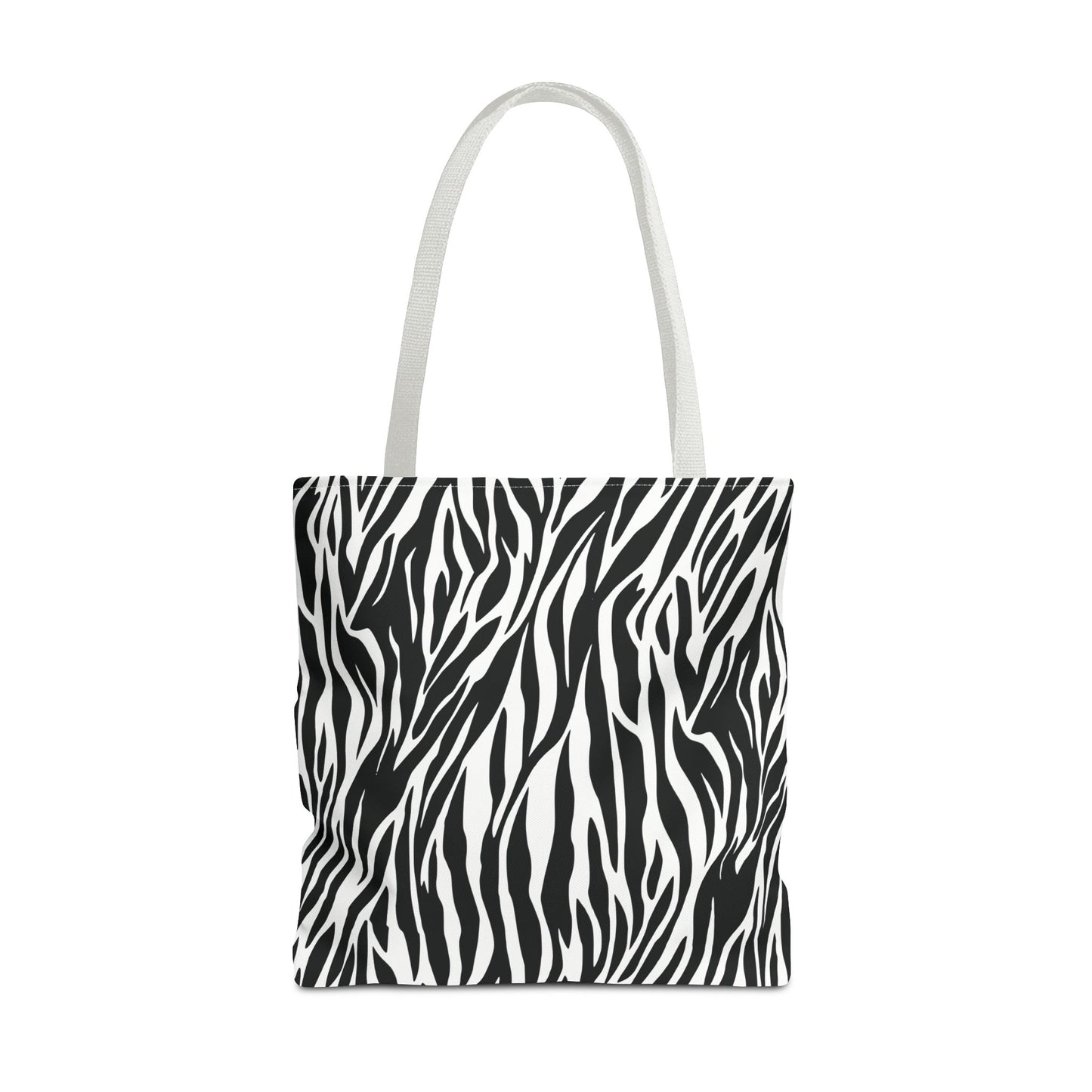 Zebra Animal Print Canvas Tote Bag Reusable Shopping Bag - Saiko Studio