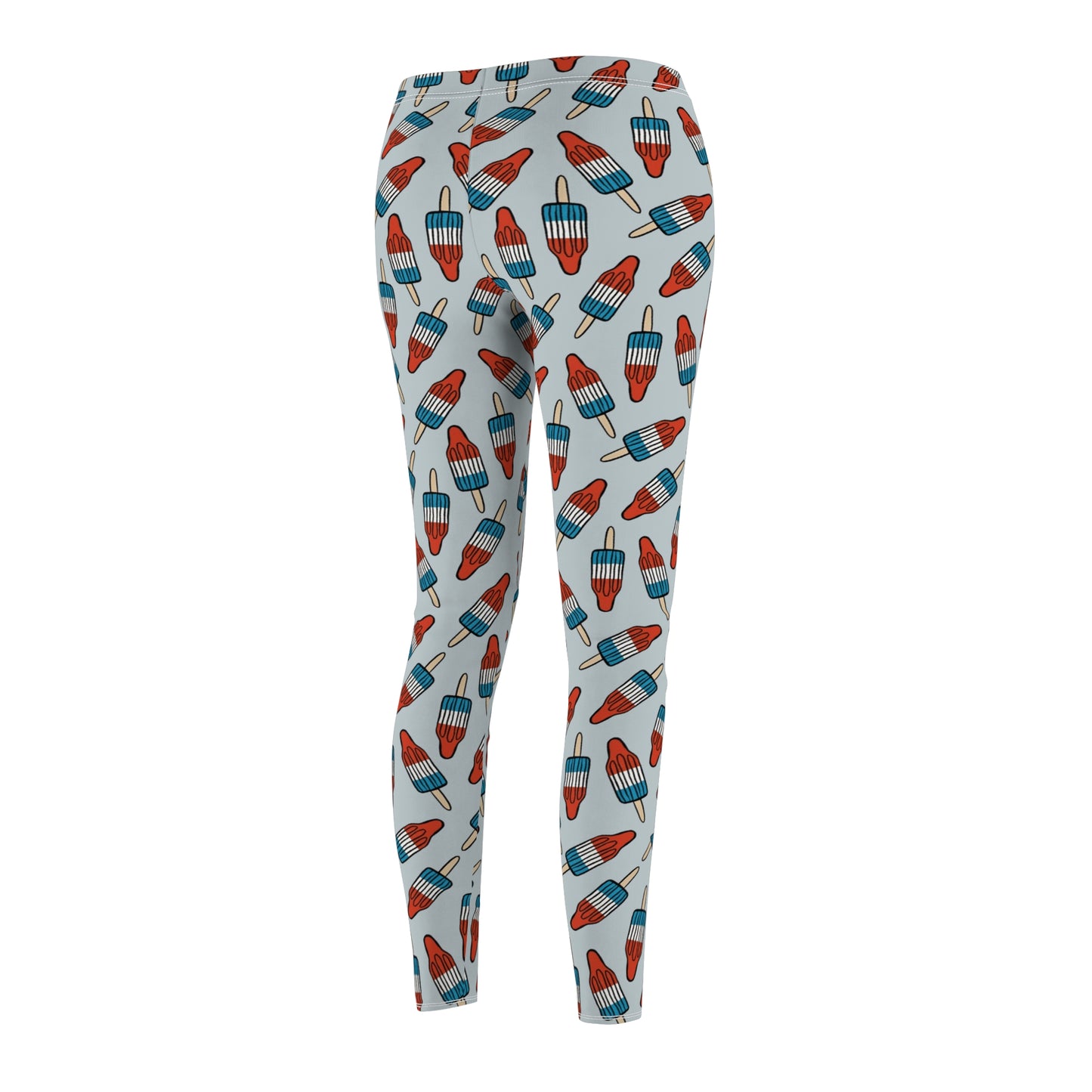 Rocket Pop 4th of July Womens Leggings Stretch Pants - Saiko Studio