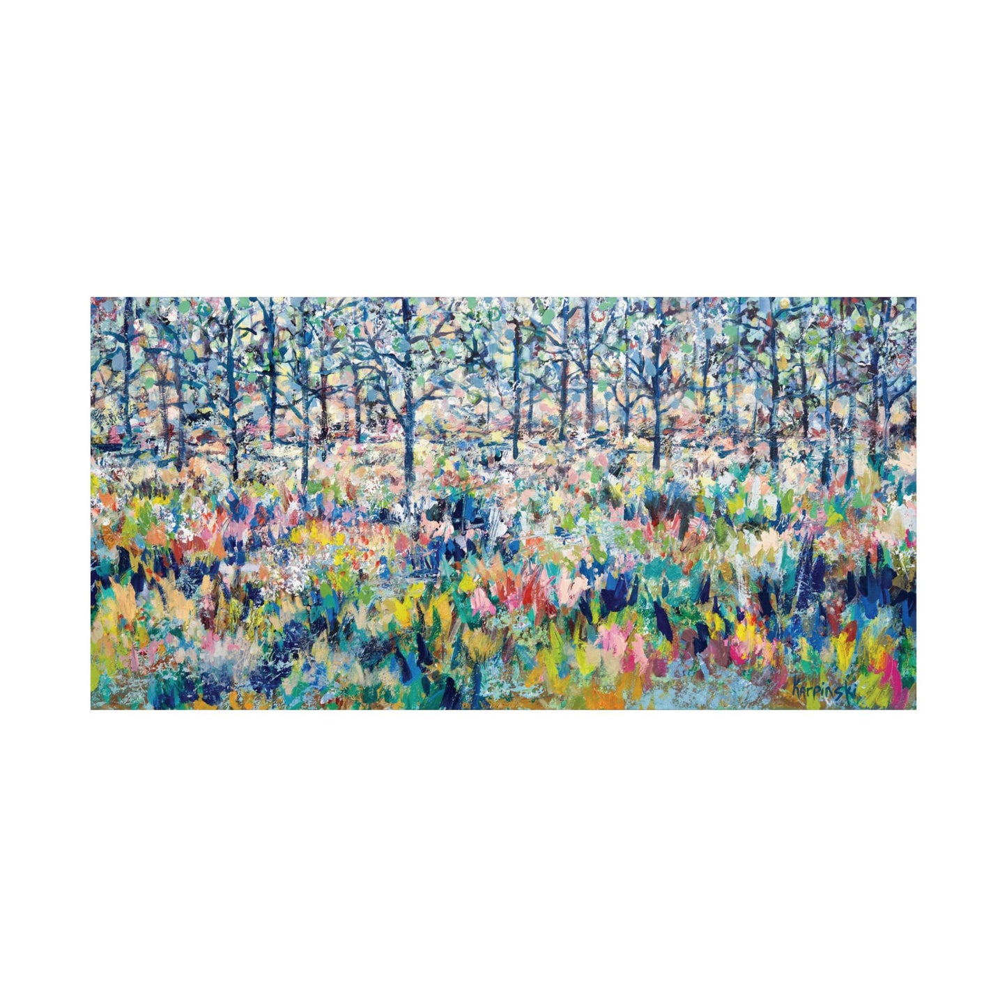 Colorful Landscape Art Poster Print - Healing From The Storm by Leslie Karpinski