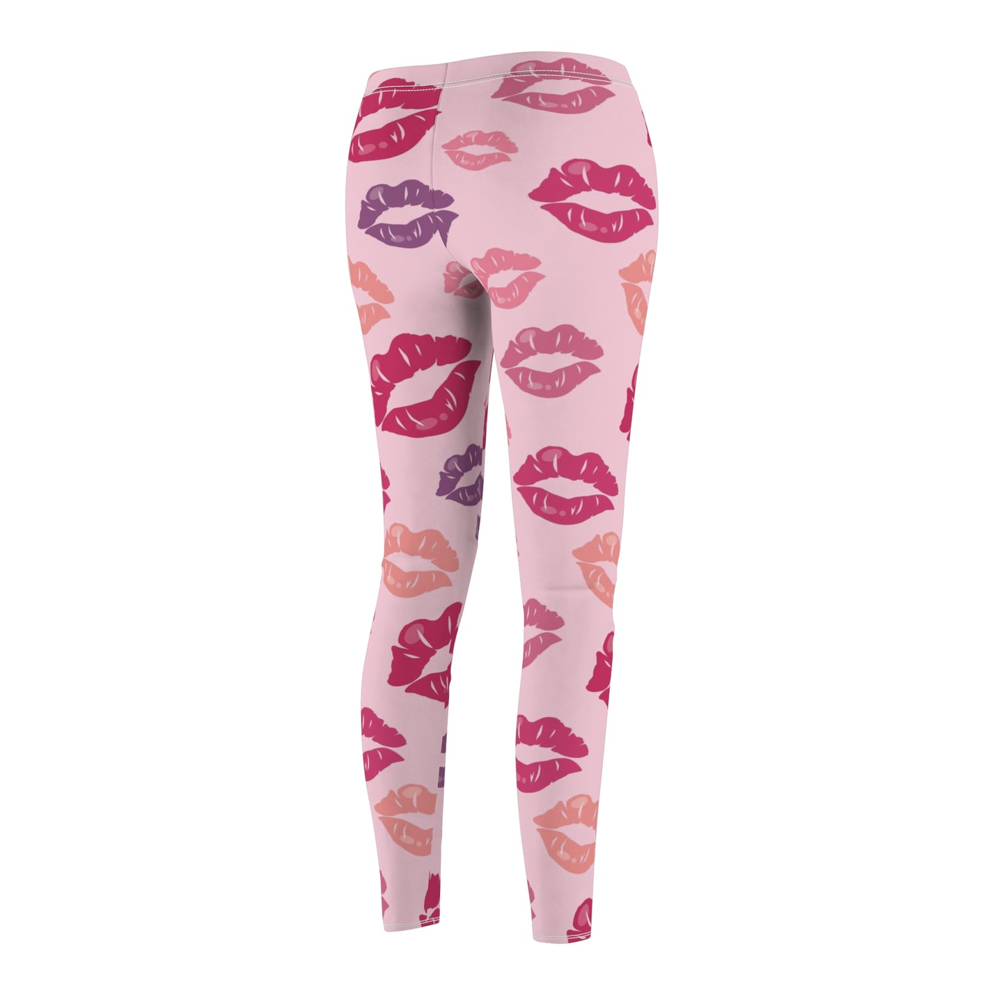 Valentines Kiss Lips Womens Leggings - Saiko Studio