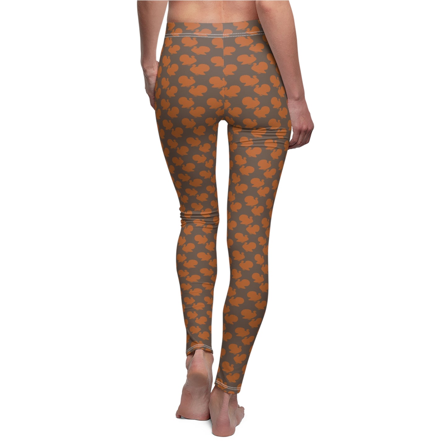 Turkey Thanksgiving Womens Leggings Stretch Yoga Pants - Saiko Studio