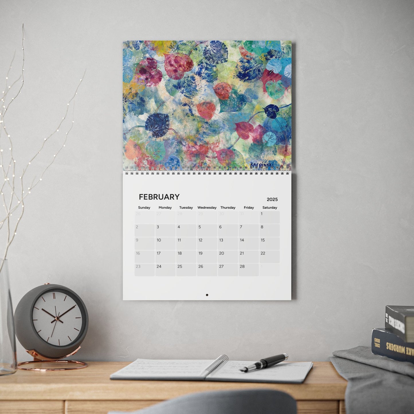 Landscape Fine Art Contemporary Painting Artist 2025 Calendar - Leslie Karpinski