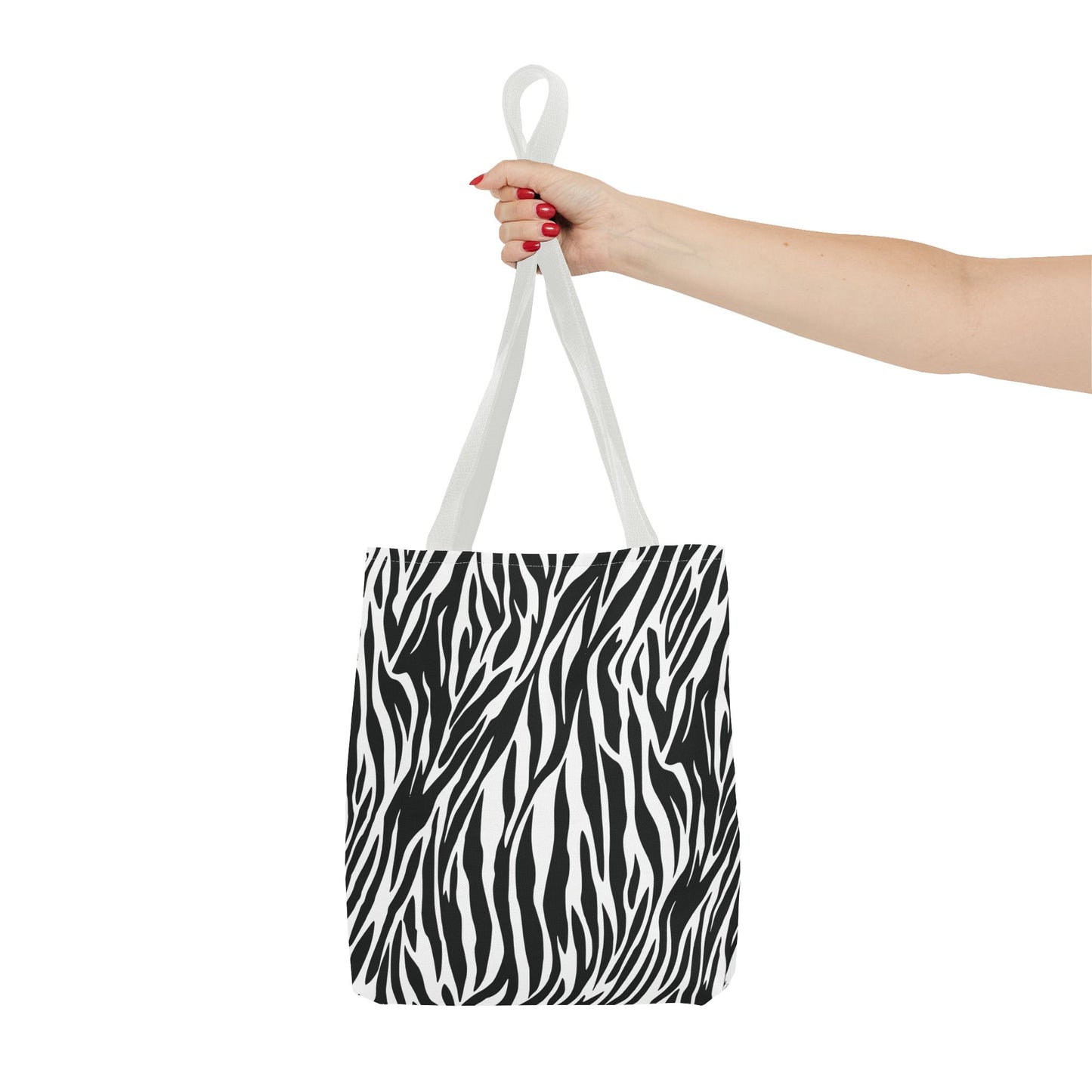 Zebra Animal Print Canvas Tote Bag Reusable Shopping Bag - Saiko Studio