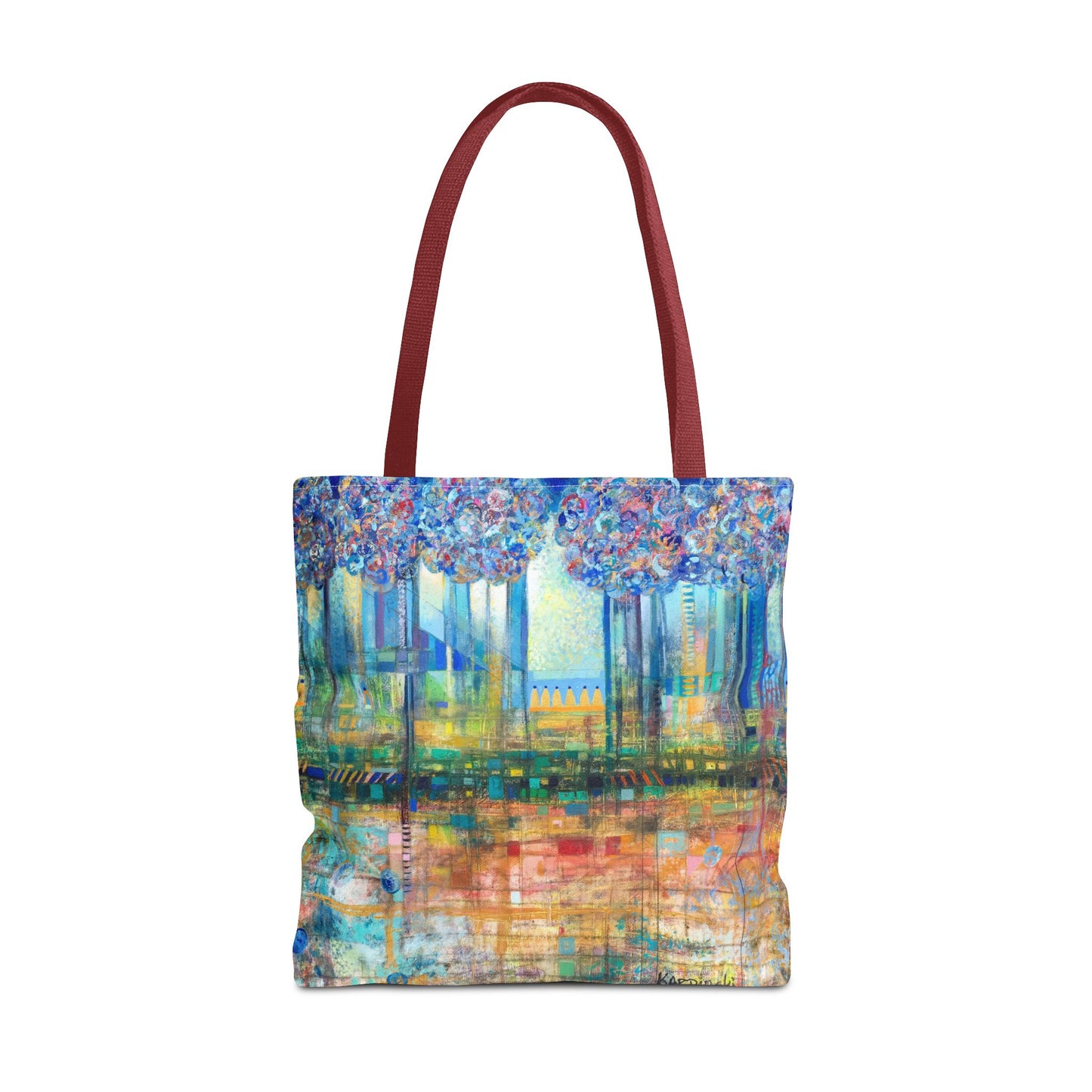 Tree Landscape Art Tote Bag Canvas Shopping Bag - Rise Up to The Gates of Glory - Leslie Karpinski