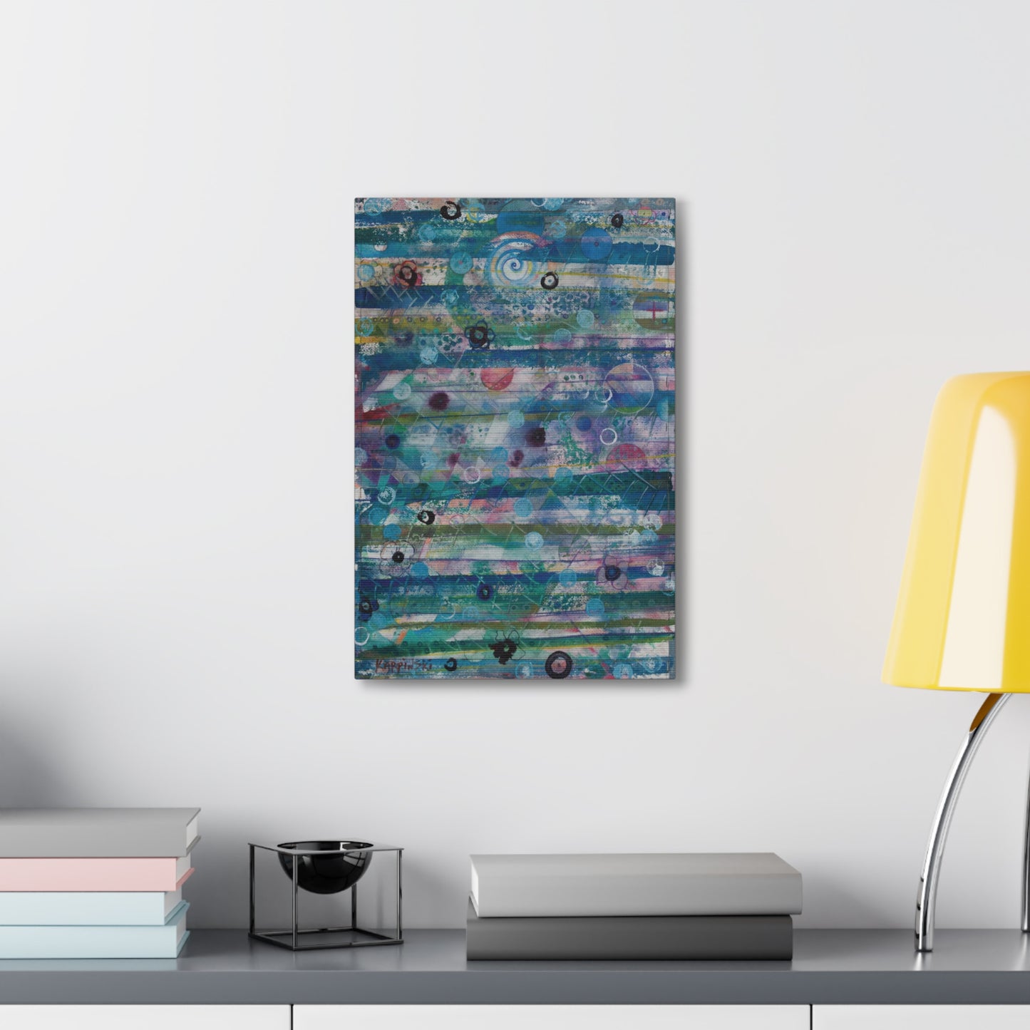 Abstract Canvas Wall Art Print Wall Decor - Celestial Sky by Leslie Karpinski
