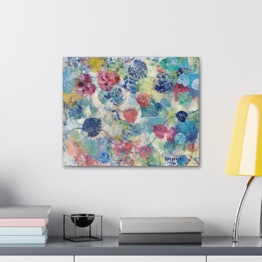 Leaf Nature Wall Canvas Art Print Wall Decor Artwork Painting - Red Bud by Leslie Karpinski