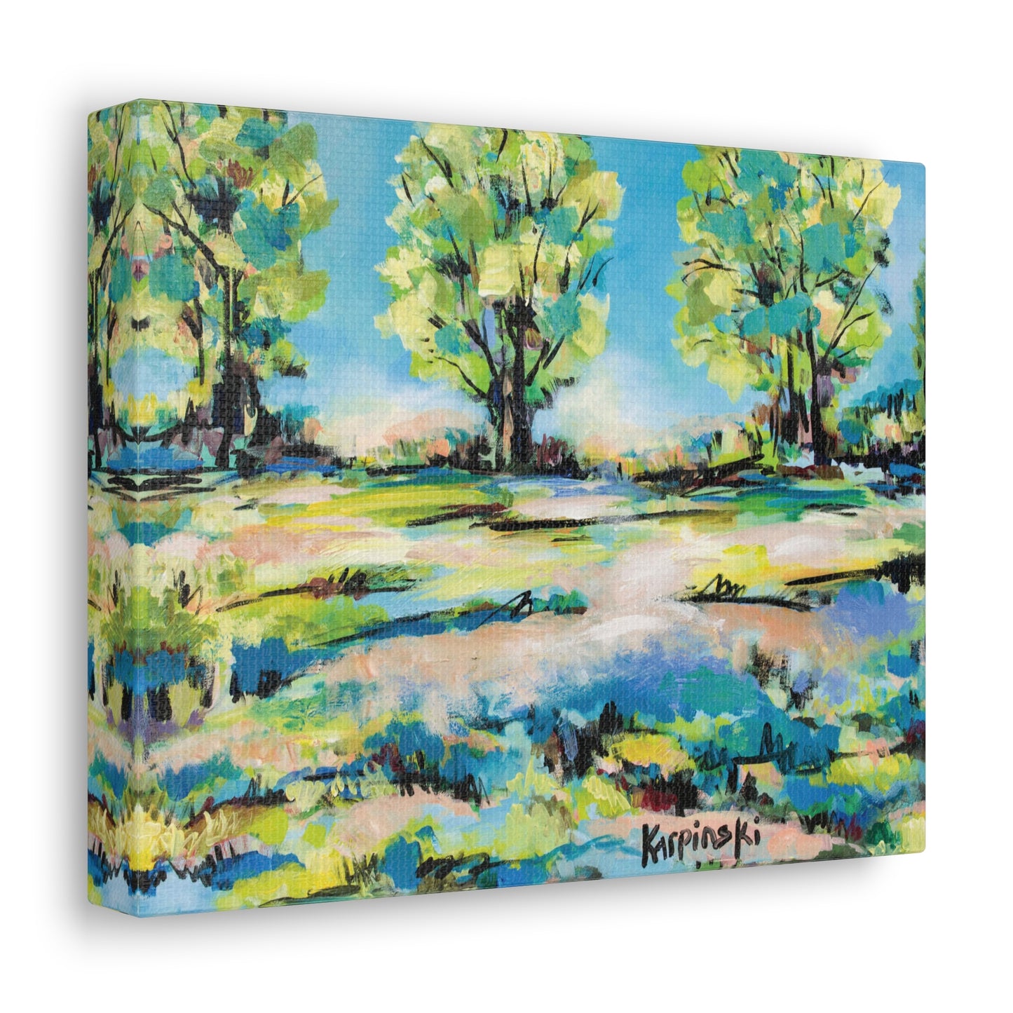 Park Landscape Canvas Art Fine Art Print North Carolina Artist - Tanglewood Tree Line by Leslie Karpinski