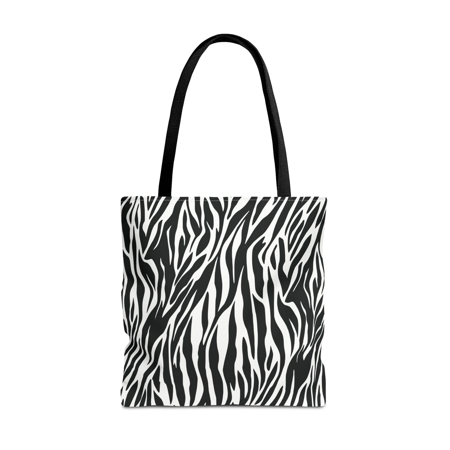 Zebra Animal Print Canvas Tote Bag Reusable Shopping Bag - Saiko Studio
