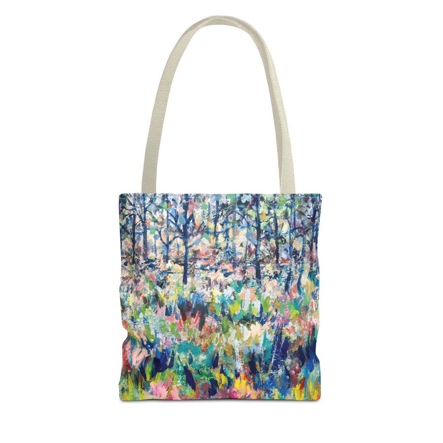 Colorful Landscape Nature Art Canvas Tote Bag - Healing From the Storm by Leslie Karpinski