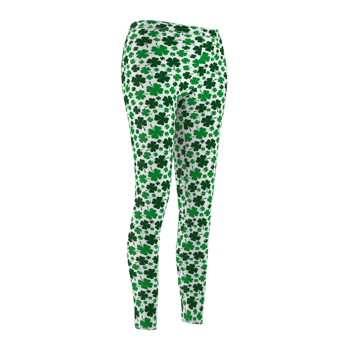 Shamrock Womens St Patricks Day Clover Leggings Yoga Pants - Saiko Studio
