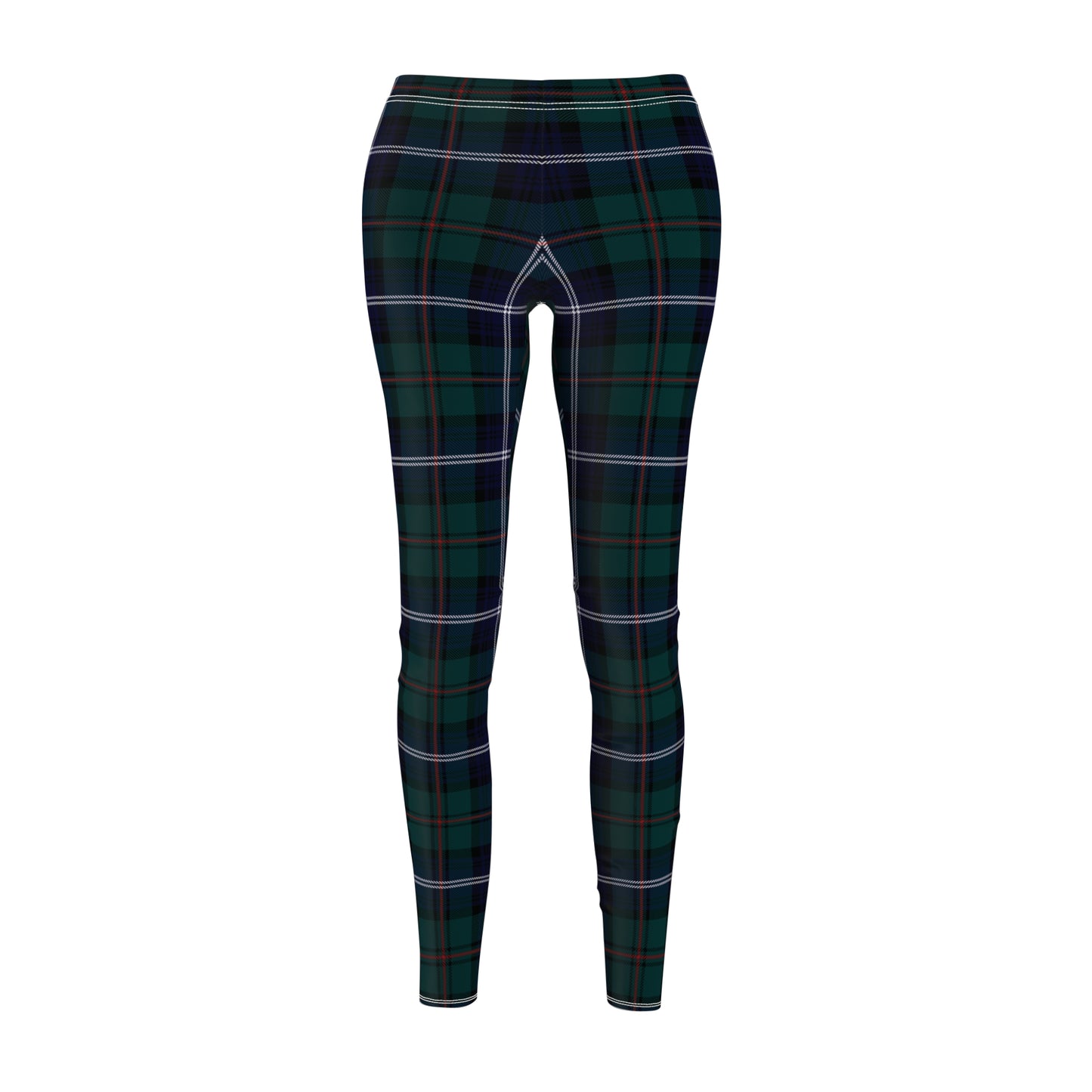 Custom Tartan Plaid Womens Leggings Stretch Yoga Pants - Saiko Studio