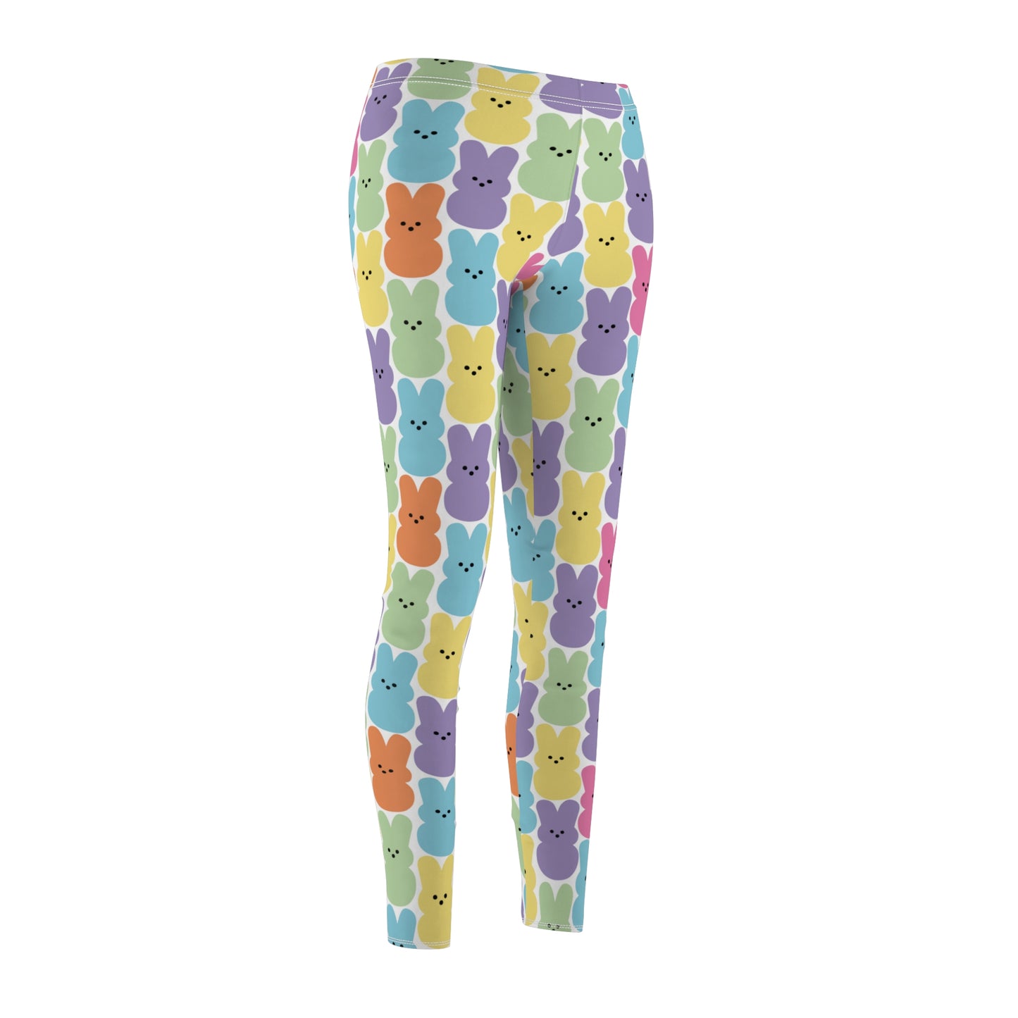 Easter Bunny Peeps Womens Leggings Stretch Pants - Saiko Studio