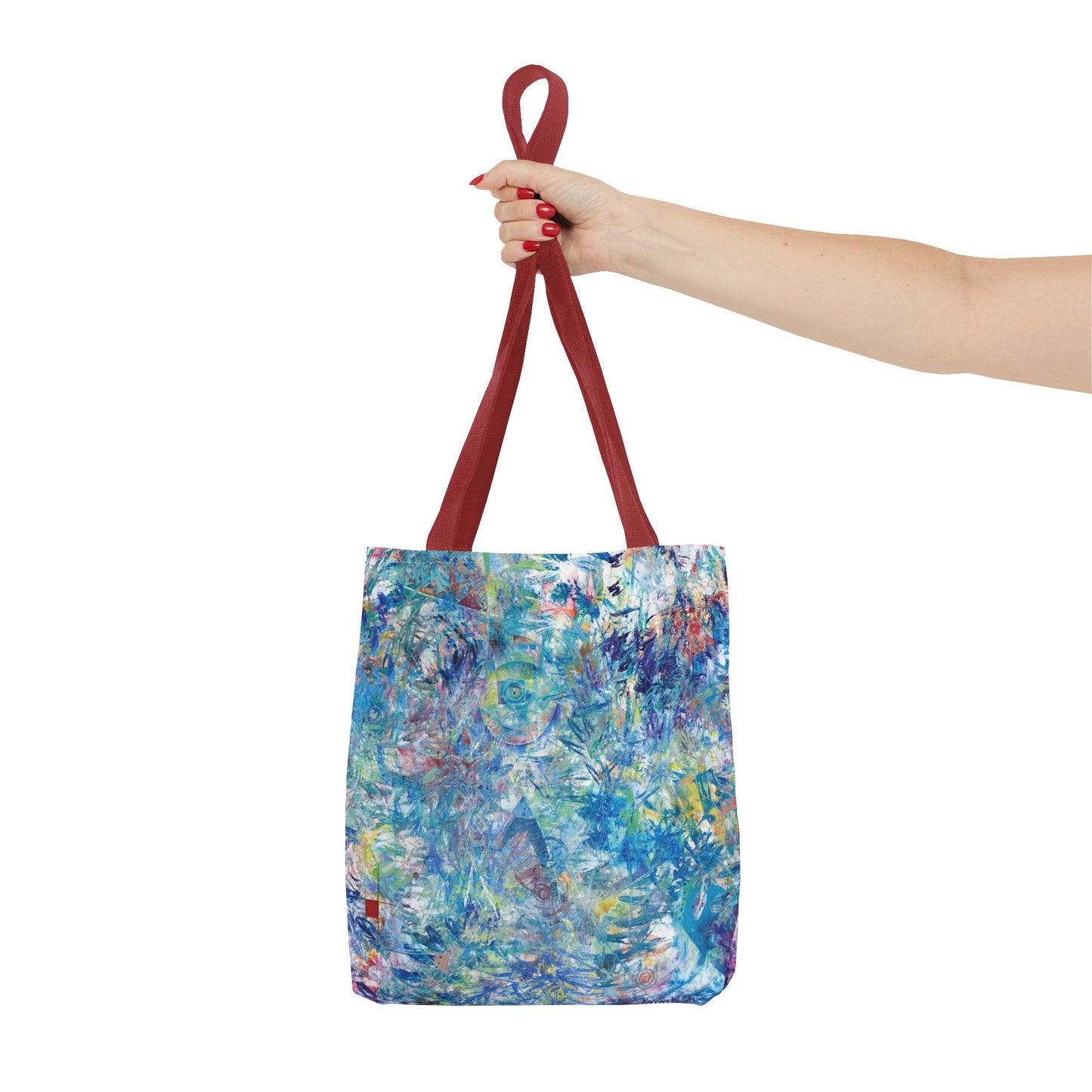 Spiritual Abstract Art Tote Bag Canvas Shopping Bag - Ascension - Leslie Karpinski