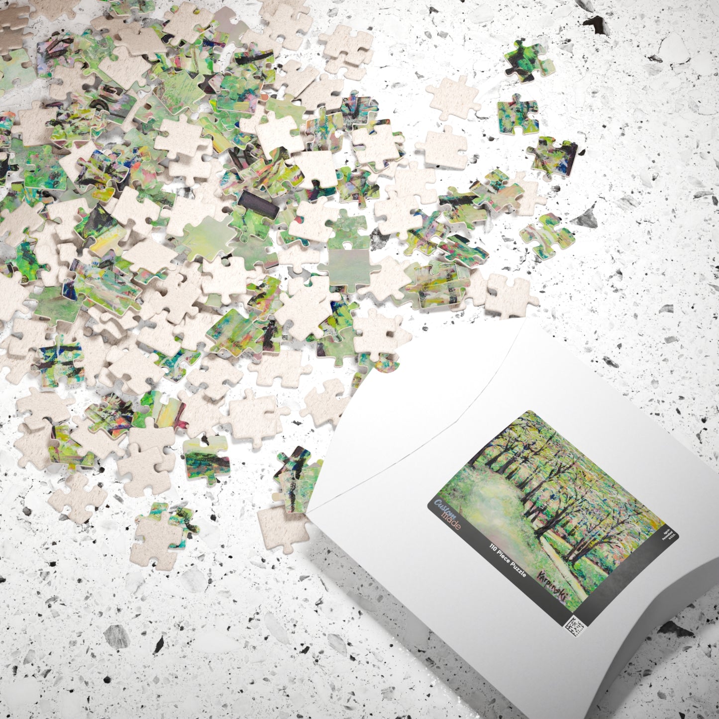 Landscape Nature Spring Art Jigsaw Puzzle - Bottom of Reynolda Leslie Karpinski