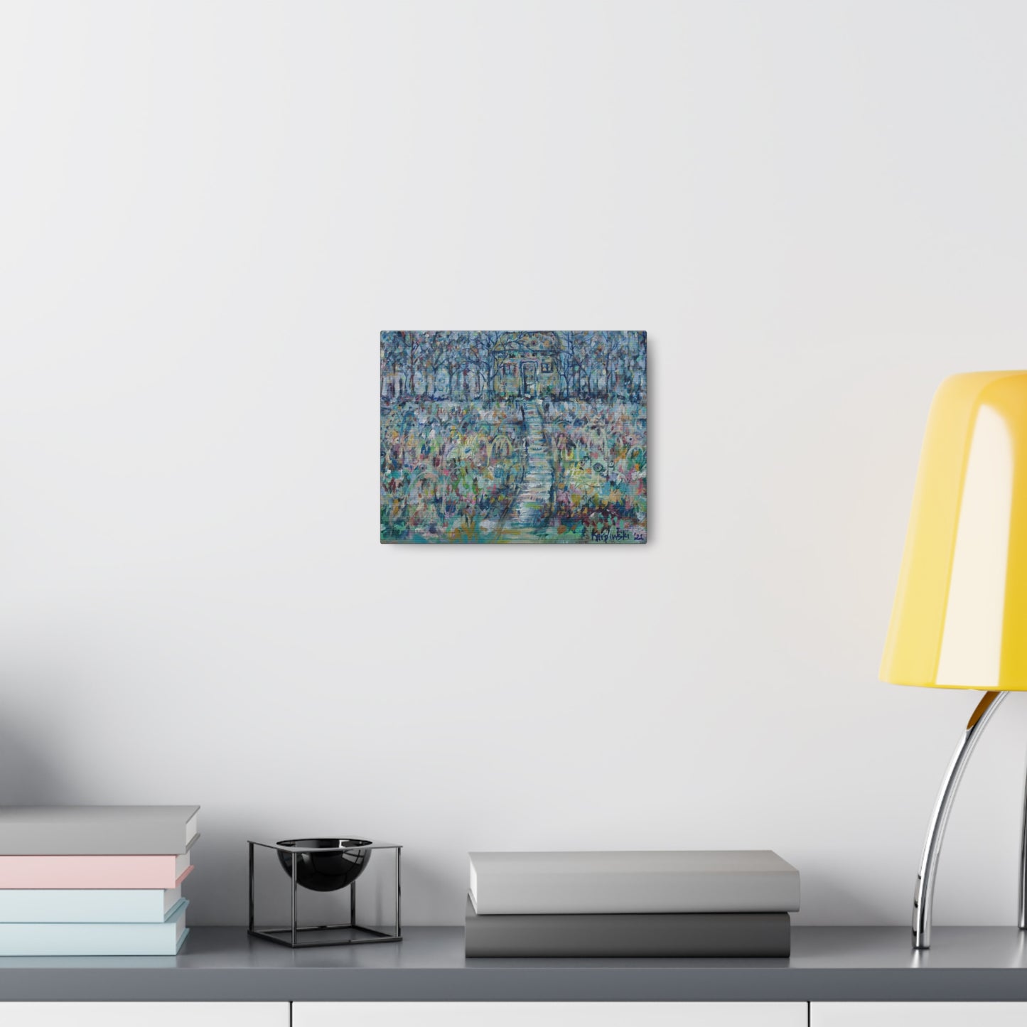 Colorful Tree Abstract Landscape Canvas Art Wall Decor Artwork - Climbing to a Higher Place By Leslie Karpinski