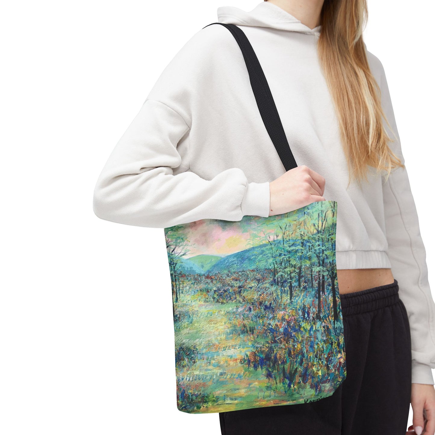 Valle Crucis Landscape Art Tote Bag - Leslie Karpinski