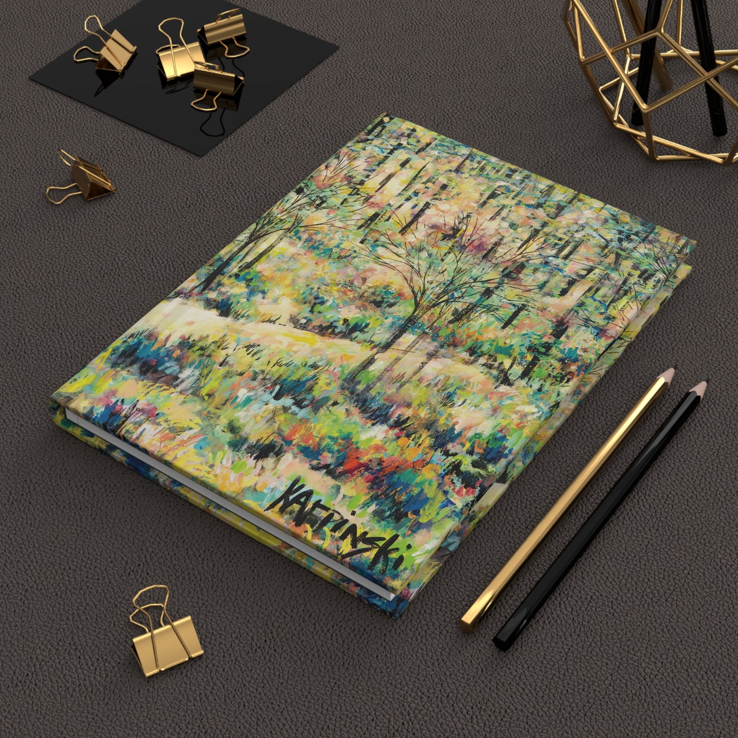 Landscape Art Hardcover Lined Journal - Reynolda Gardens - Leslie Karpinski