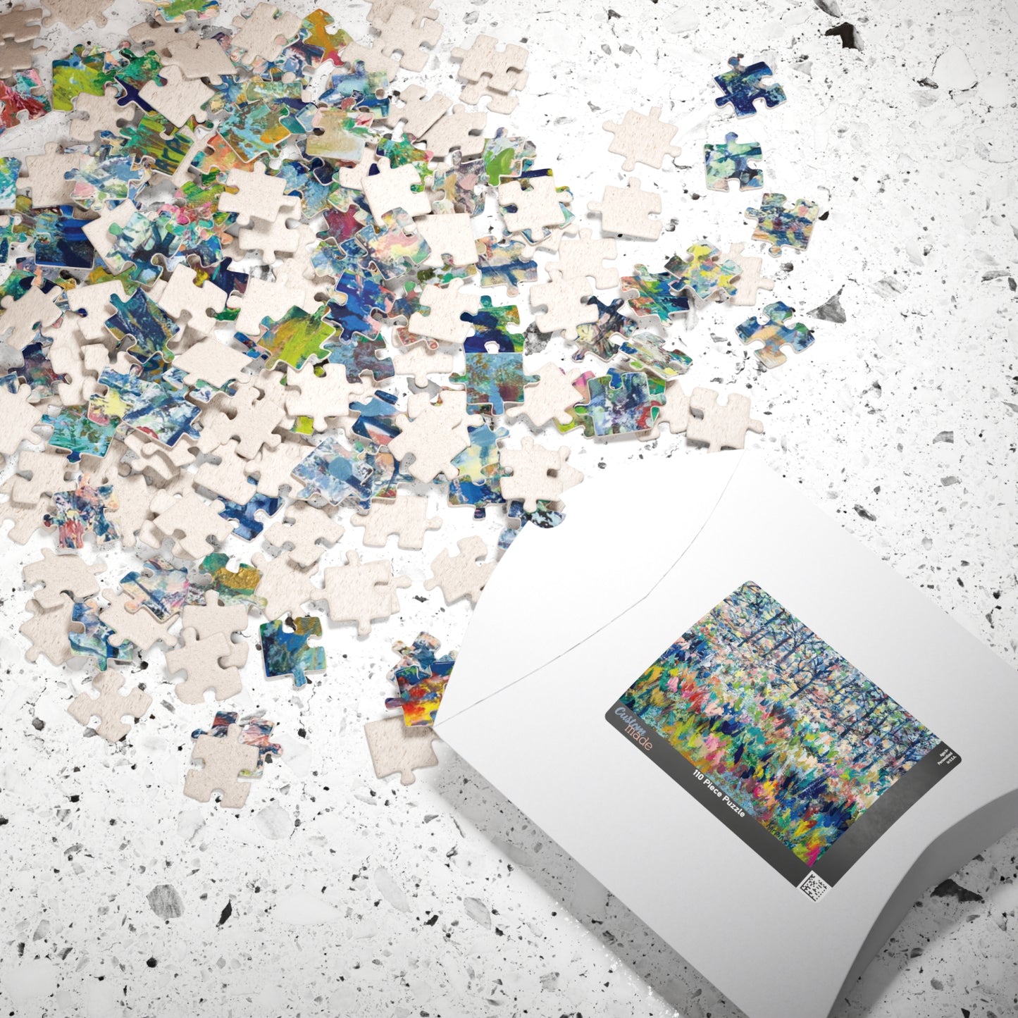 Colorful Landscape Nature Art Adult Wood Jigsaw Puzzle - Healing From The Storm Leslie Karpinski