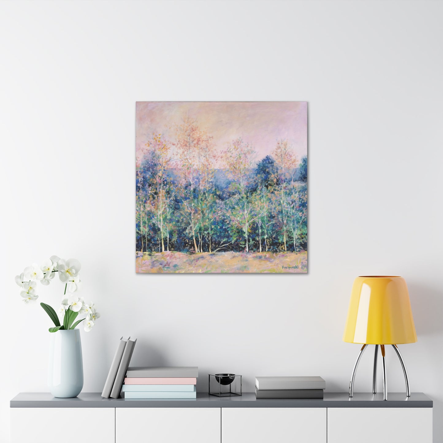 Nature Tree Landscape Canvas Art - Symphony of Trees by Leslie Karpinski