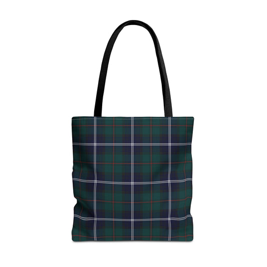 Custom Tartan Plaid Tote Bag Personalized Reusable Shopping Bag - Saiko Studio