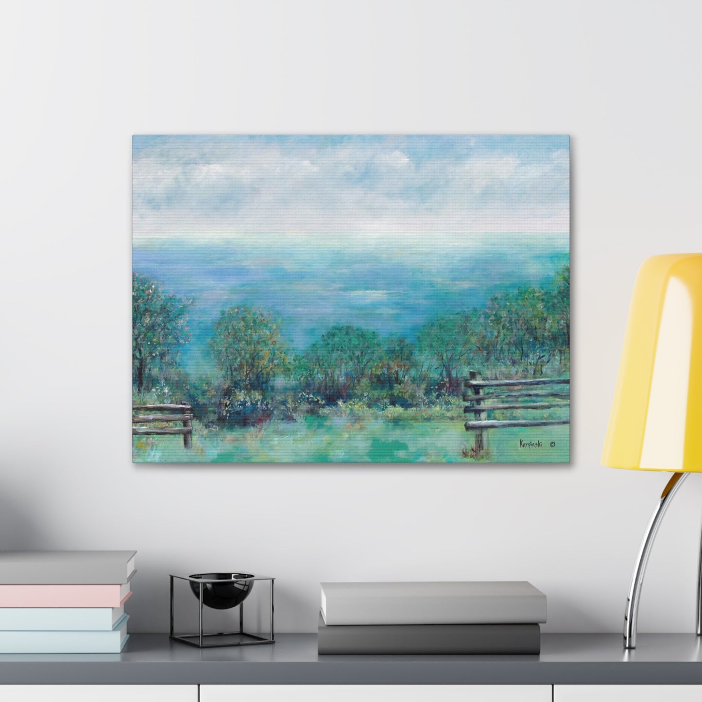 Mountain Landscape Canvas Art Nature Tree Artwork - Roaring Gap By Leslie Karpinski