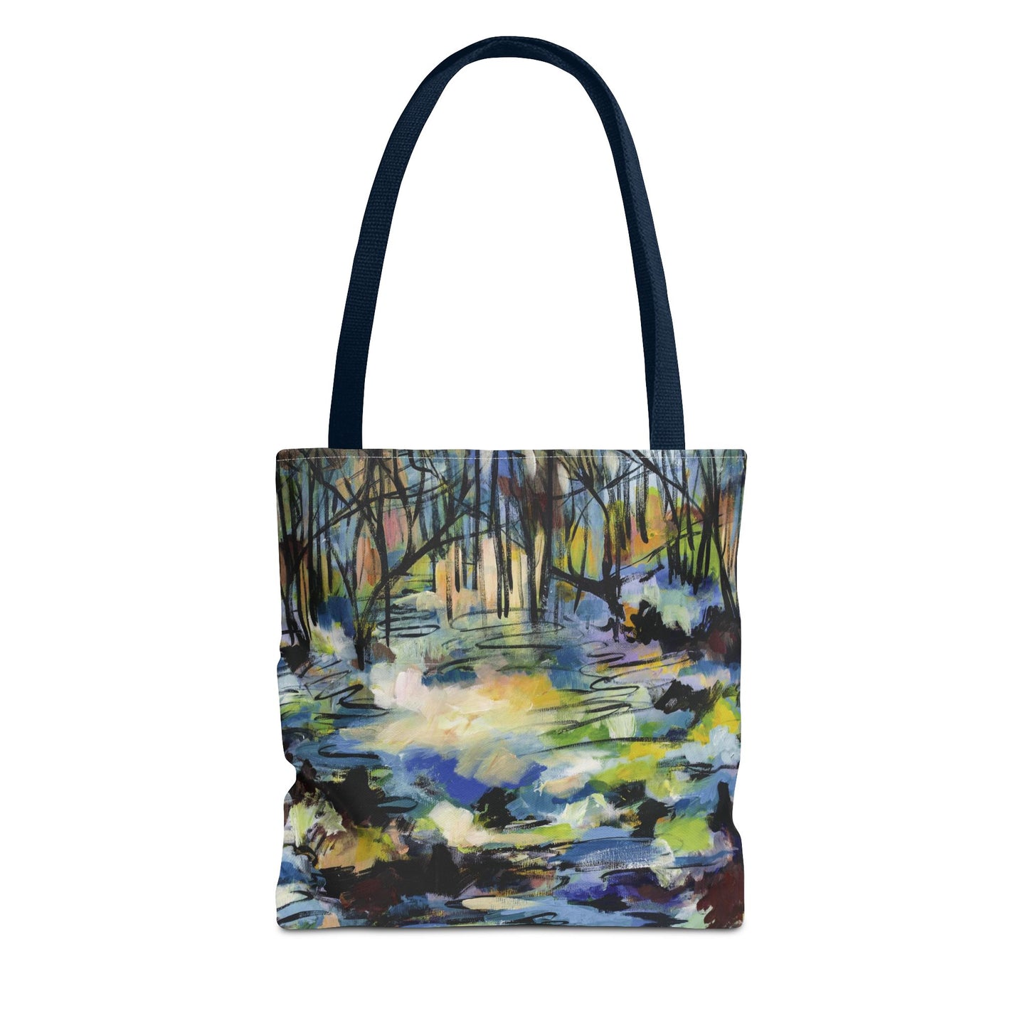Landscape Tree Nature Art Tote Bag Canvas Shopping Bag - Afternoon Glow of Trees by Leslie Karpinski